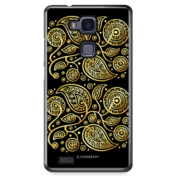 Bjornberry Skal Huawei Honor 5X - Guld Blommor