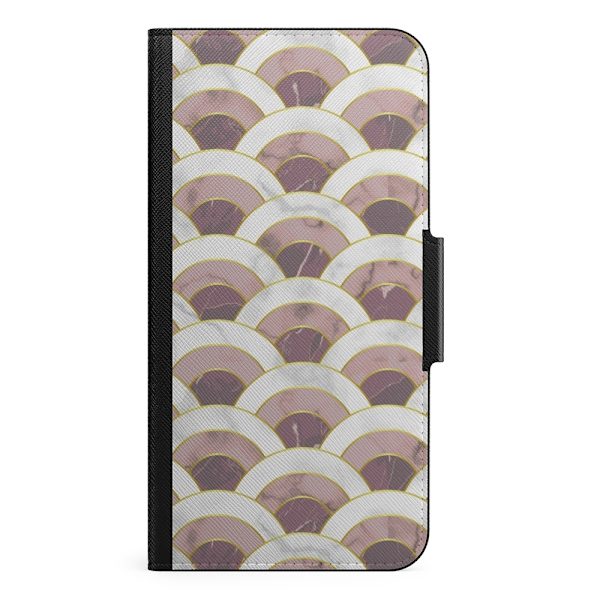 Naive iPhone 13 Mini Plånboksfodral - Pink Marble Wave
