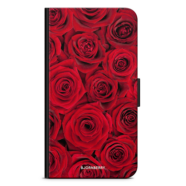 Bjornberry Plånboksfodral OnePlus 7 - Röda Rosor