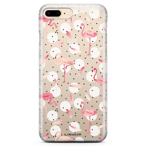 Bjornberry iPhone 7 Plus TPU Skal - Flamingos