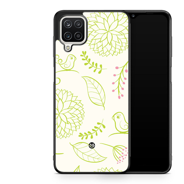 Bjornberry Skal Samsung Galaxy A12 -Green Floral