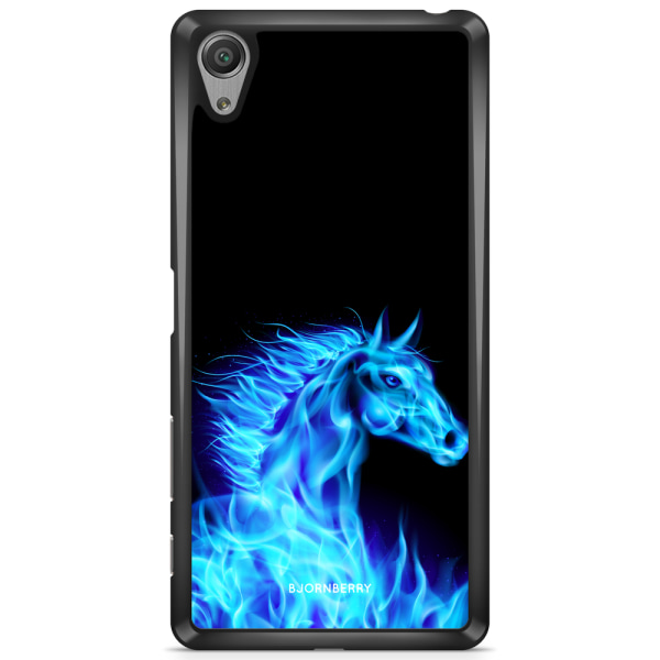 Bjornberry Skal Sony Xperia L1 - Flames Horse Blå