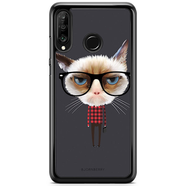 Bjornberry Hårdskal Huawei P30 Lite - Hipster Katt