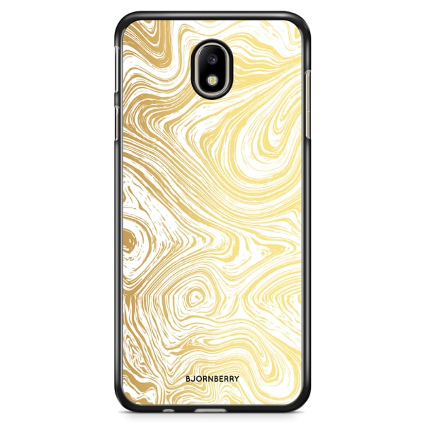 Bjornberry Skal Samsung Galaxy J3 (2017) - Guld Marmor
