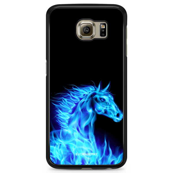 Bjornberry Skal Samsung Galaxy S6 Edge+ - Flames Horse Blå