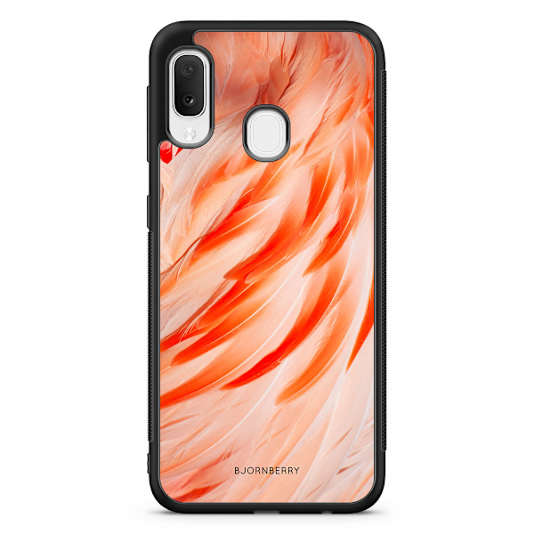 Bjornberry Skal Samsung Galaxy A20e - Flamingo Fjädrar