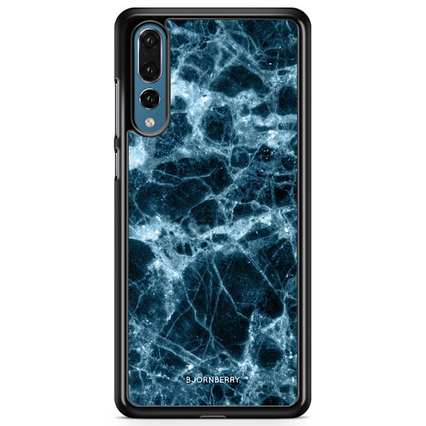 Bjornberry Skal Huawei P20 Pro - Blå Marmor