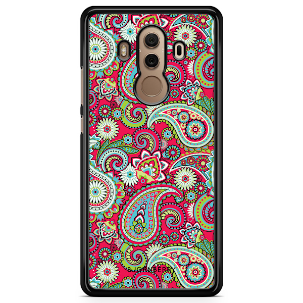 Bjornberry Skal Huawei Mate 10 Pro - Röd Paisley
