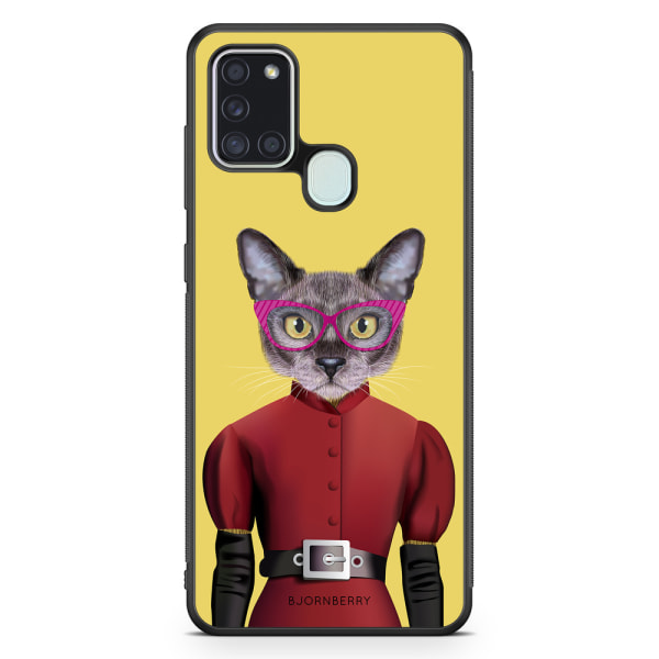 Bjornberry Skal Samsung Galaxy A21s - Hipster Katt