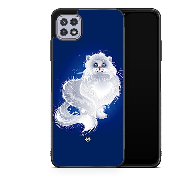 Bjornberry Skal Samsung Galaxy A22 4G  -Vit Katt