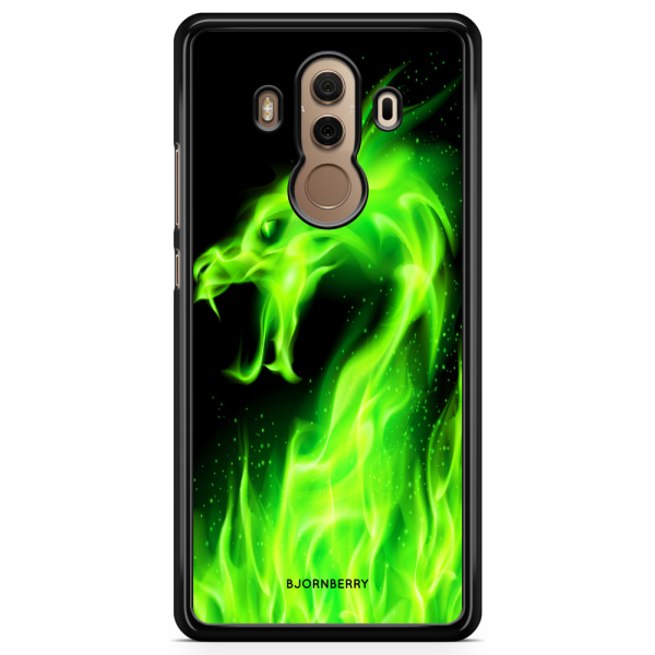 Bjornberry Skal Huawei Mate 10 Pro - Grön Flames Dragon