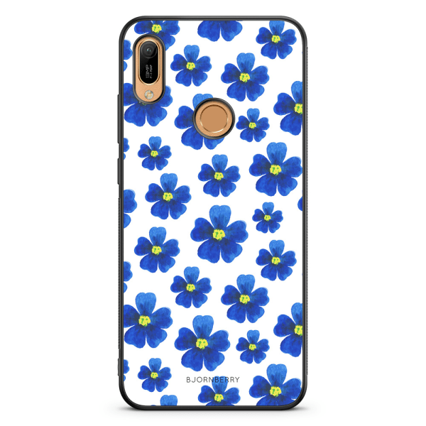 Bjornberry Skal Huawei Y6 2019 - Blå Blommor