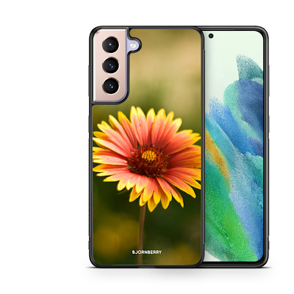 Bjornberry Skal Samsung Galaxy S21 FE 5G - Gul Blomma