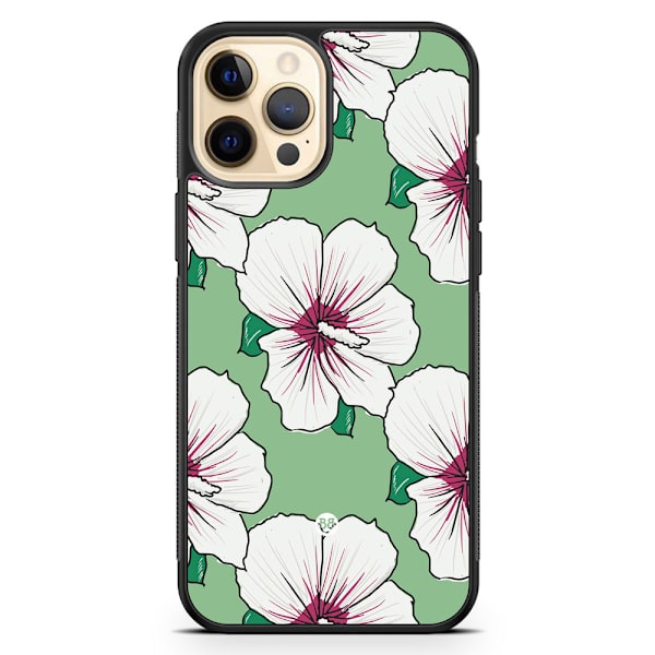 Bjornberry Hårdskal iPhone 12 Pro Max - Gräddvita Blommor