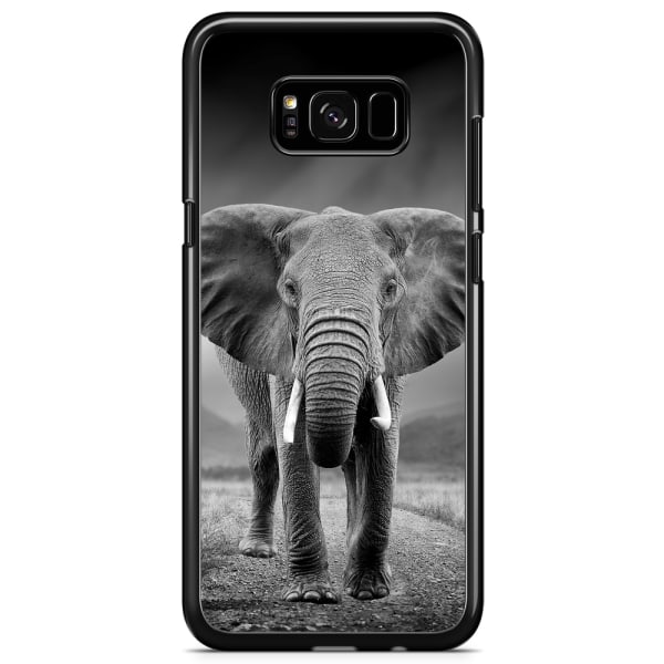 Bjornberry Skal Samsung Galaxy S8 - Svart/Vit Elefant
