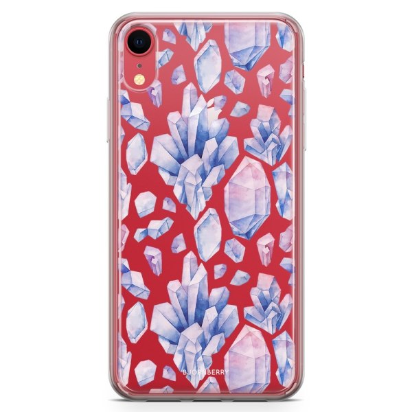 Bjornberry Hybrid Skal iPhone XR  - Pastell Kristaller