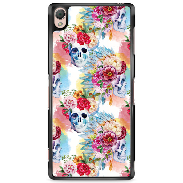 Bjornberry Skal Sony Xperia Z3 - Dödskallar & Blommor