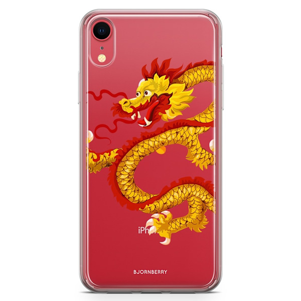 Bjornberry Hybrid Skal iPhone XR  - Gul Drake