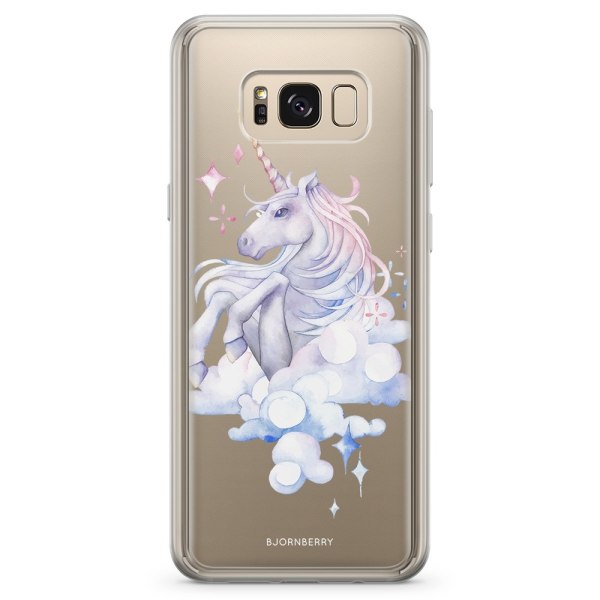 Bjornberry Skal Hybrid Samsung Galaxy S8 - Vattenfärg Enhörning