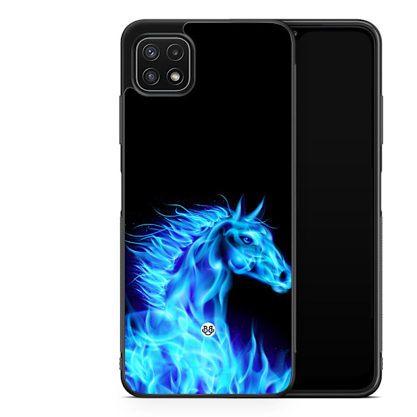Bjornberry Skal Samsung Galaxy A22 5G -Flames Horse Blå
