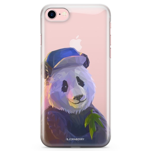 Bjornberry iPhone 7 TPU Skal - Färgglad Panda