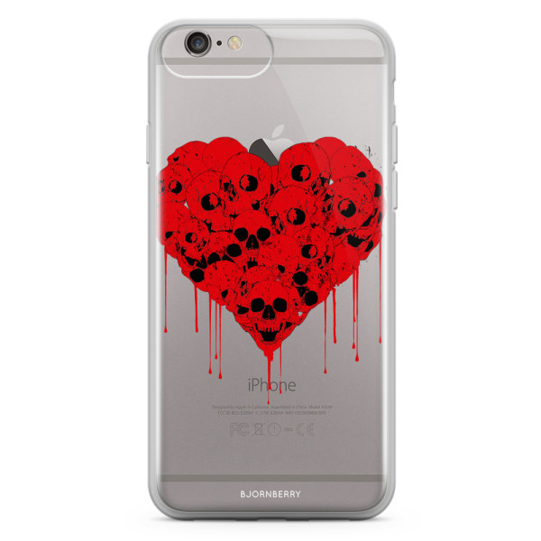 Bjornberry Skal Hybrid iPhone 6/6s Plus - Skull Heart