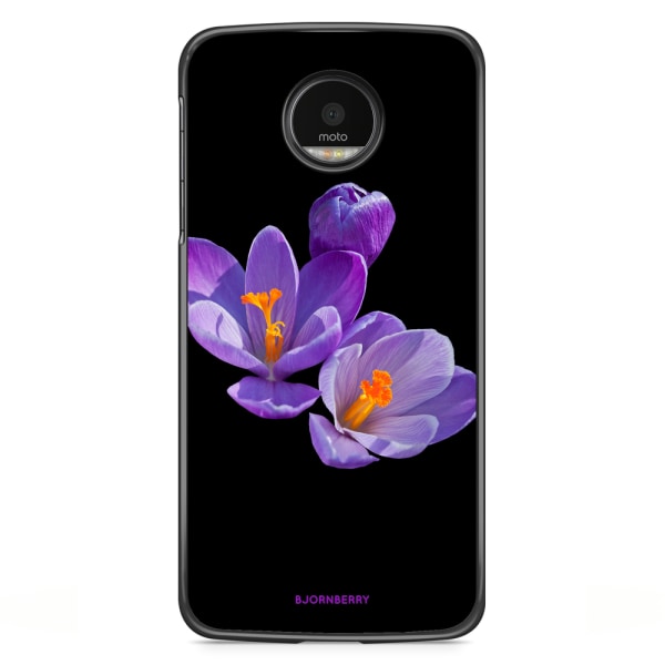 Bjornberry Skal Motorola Moto G5S Plus - Lila Blommor