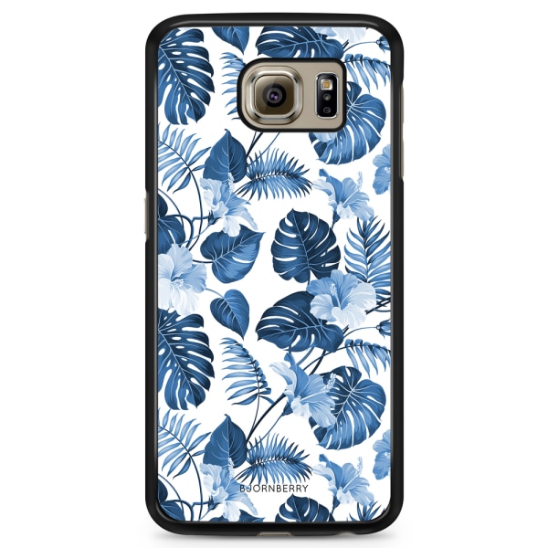 Bjornberry Skal Samsung Galaxy S6 - Blå Blommor