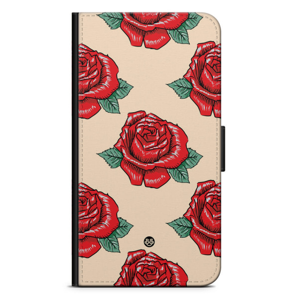 Bjornberry Fodral Oneplus Nord 2T 5G - Rosor Mönster