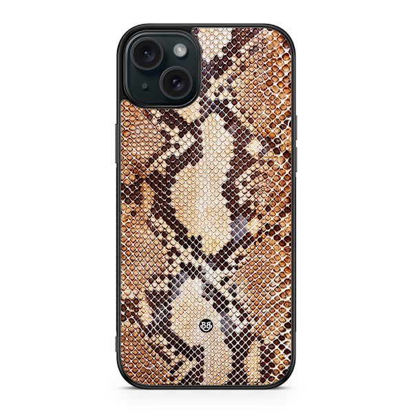 Bjornberry Skal iPhone 15 Plus - Brun Ormskinn