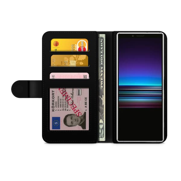 Bjornberry Plånboksfodral Sony Xperia 1 - Monogram Ä