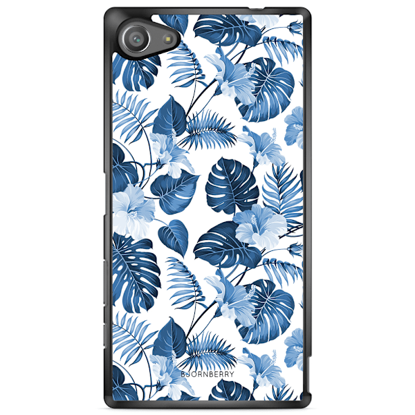 Bjornberry Skal Sony Xperia Z5 Compact - Blå Blommor
