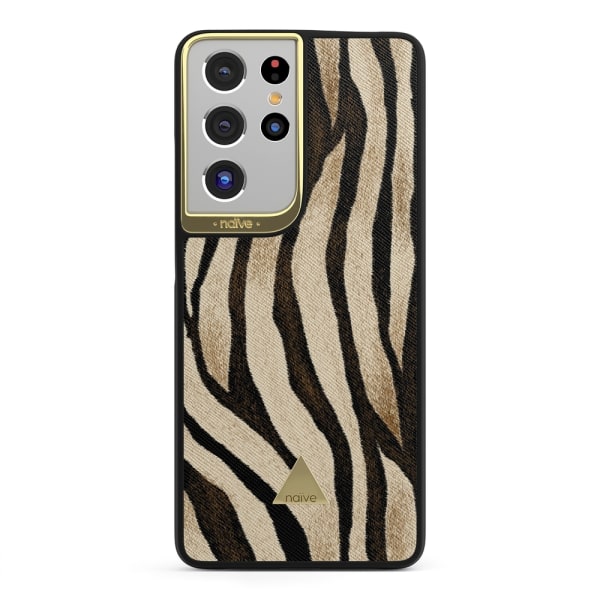 Naive Samsung Galaxy S21 Ultra Skal - Tiger Skin