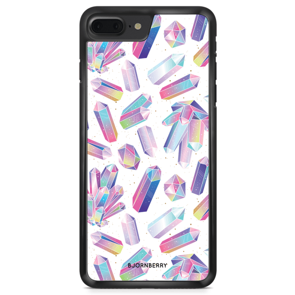Bjornberry Skal iPhone 8 Plus - Kristaller Regnbåge