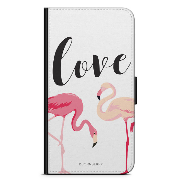 Bjornberry Plånboksfodral iPhone 12 Mini - Love Flamingo