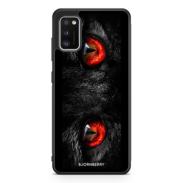 Bjornberry Skal Samsung Galaxy A41 - Röda Kattögon