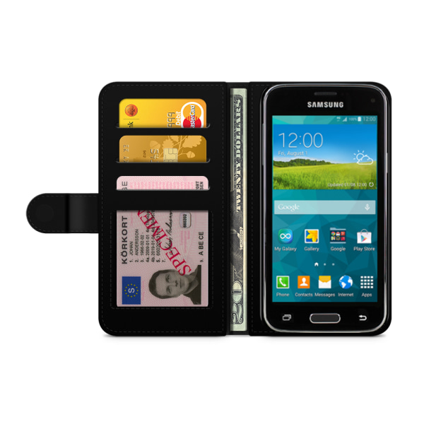 Bjornberry Fodral Samsung Galaxy S5 mini - Mönster Enhörning