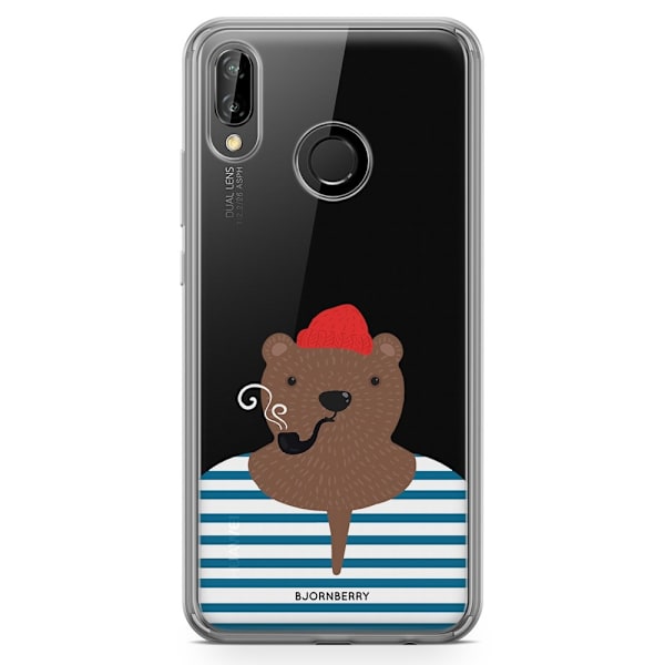 Bjornberry Hybrid Skal Huawei P20 Lite - Hipster Björn