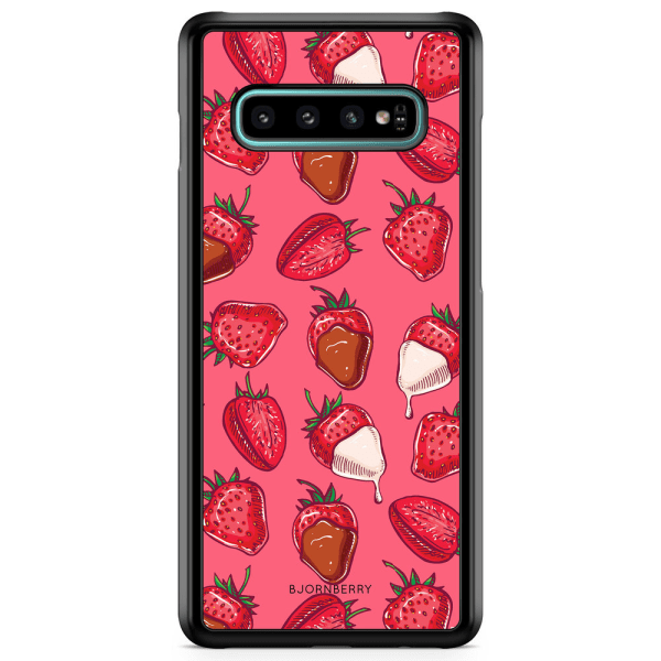 Bjornberry Skal Samsung Galaxy S10 - Jordgubbschoklad