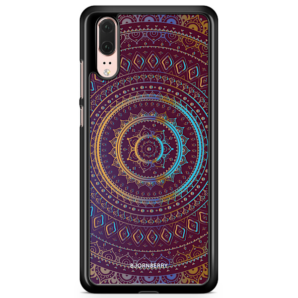 Bjornberry Skal Huawei P20 - Lila/Guld Mandala