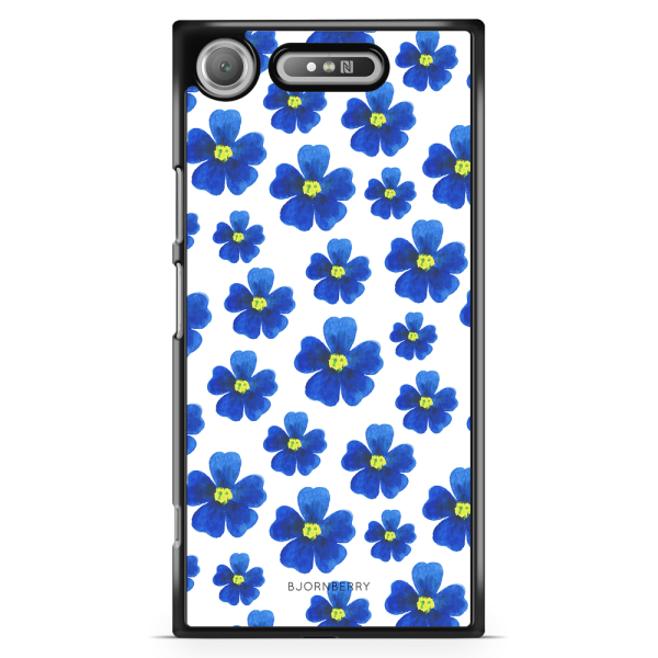 Bjornberry Sony Xperia XZ1 Skal - Blå Blommor