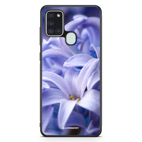Bjornberry Skal Samsung Galaxy A21s - Blå blomma