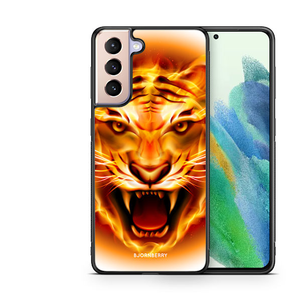 Bjornberry Skal Samsung Galaxy S21 FE 5G - Flames Tiger
