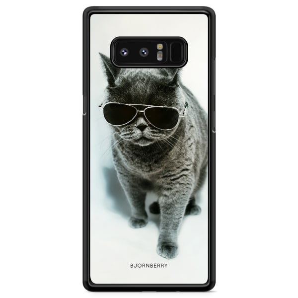 Bjornberry Skal Samsung Galaxy Note 8 - Katt Glasögon