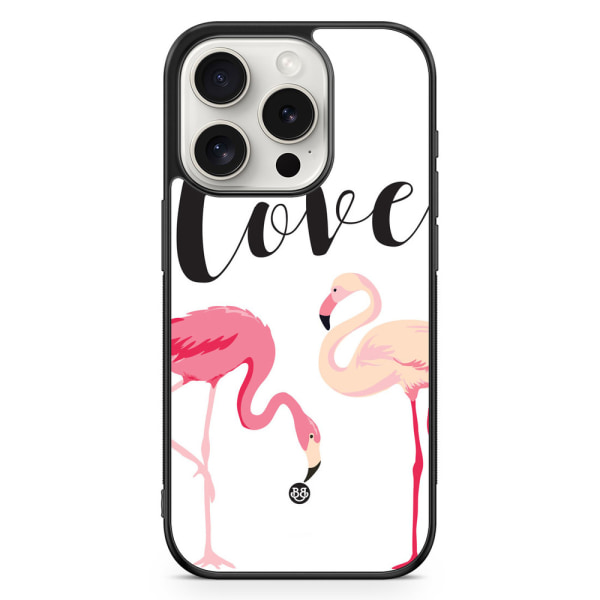 Bjornberry Skal iPhone 15 Pro - Love Flamingo
