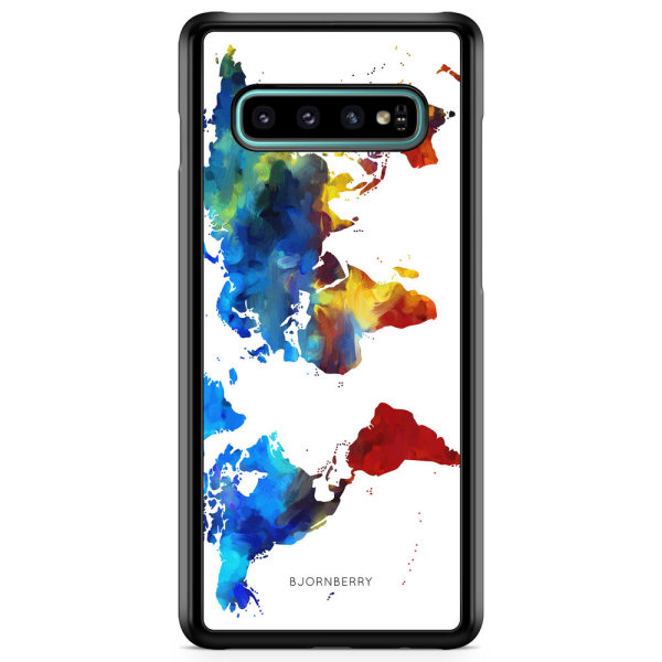 Bjornberry Skal Samsung Galaxy S10 Plus - Världskarta