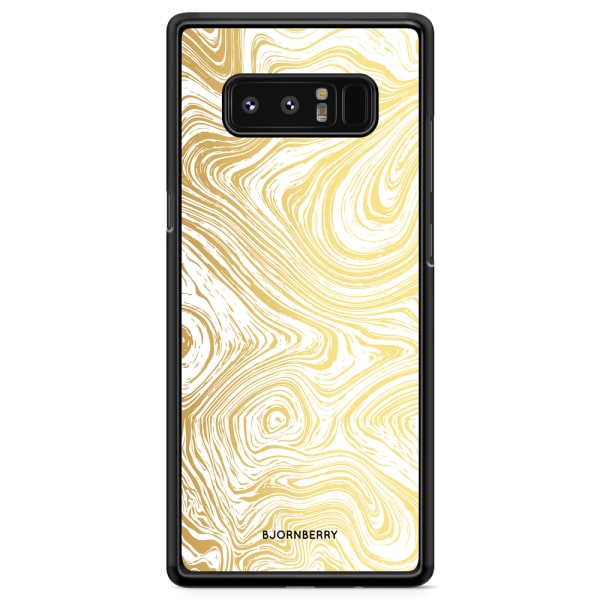 Bjornberry Skal Samsung Galaxy Note 8 - Guld Marmor