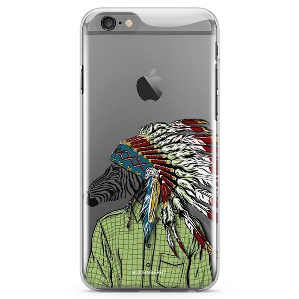 Bjornberry iPhone 6 Plus/6s Plus TPU Skal - Hipster Zebra