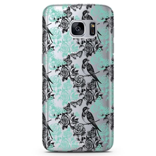 Bjornberry Samsung Galaxy S6 Edge TPU Skal -Fåglar