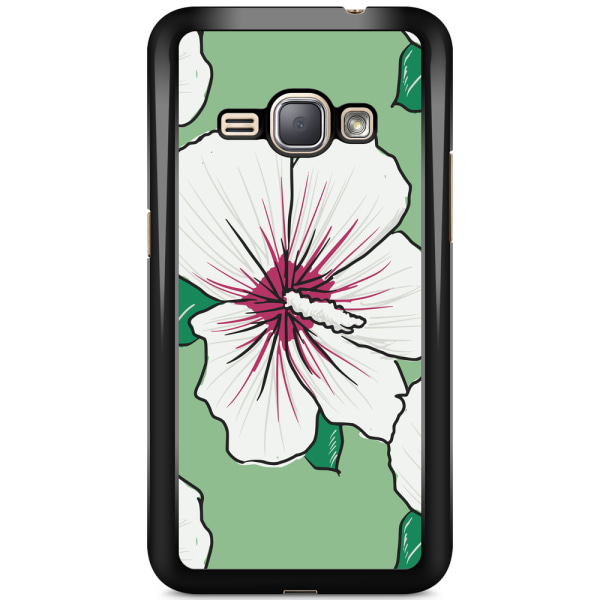 Bjornberry Skal Samsung Galaxy J1 (2016) - Gräddvita Blommor
